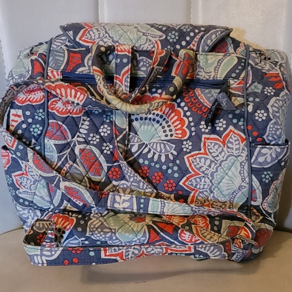 Vera Bradley monogrammed backpack SJB - Picture 2 of 11
